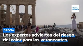 Los veraneantes no deben subestimar al calor en Grecia si no quieren poner en riesgo su vida [upl. by Slifka]