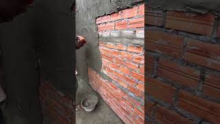 How to Do Plastering Work  Construction Work shorts shortvideos [upl. by Myrwyn352]