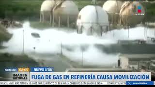 Fuga de gas en refinería en Cadereyta  Francisco Zea [upl. by Ainoval895]