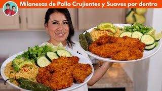 Milanesas de Pollo Saludables VS en Aceite Suaves por dentro Crujientes por Fuera  la mejor receta [upl. by Marte799]