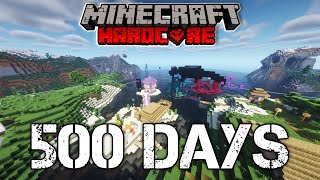 I Survived 500 DAYS in HARDCORE Minecraft World Tour [upl. by Zebedee563]