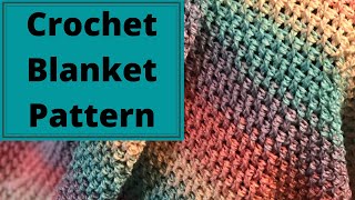 How To Crochet A Blanket For Absolute Beginners The Rainbow Blanket [upl. by Arhsub]