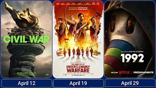 Releases Movies April 2024  Upcoming April 2024 movies films april2024 [upl. by Attenaj]