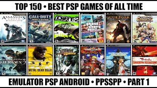 Top 150 Best PSP Games Of All Time  Best PSP Games  Emulator PSP Android  Part 1 [upl. by Aihtibat]