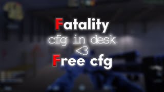 fatalitywin 🤍 CS2 hvh media free cfg [upl. by Yseulta476]