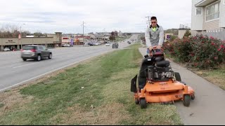 Mowing Vlog 11 Commercial Lawn Care Motivation 2015 Picking Up Trash [upl. by Nette]