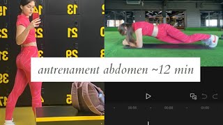 Antrenament abdomen ACASĂ  12 minute [upl. by Nivre]