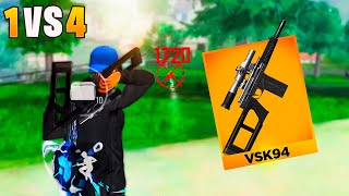 TESTANDO AO MÁXIMO A NOVA ARMA SOLO VS SQUAD FREE FIRE MOBILE [upl. by Trilley]