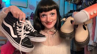 ASMR with my favorite shoessoo much tapping scratching amp mouth sounds💕🧚‍♂️ [upl. by Blondy]