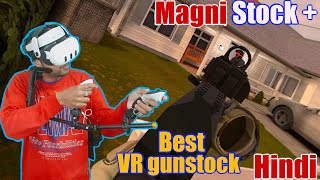 BEST meta quest 3 magnetic VR GUNSTOCK  magni stock  hindi  meta quest 3 [upl. by Nodal]