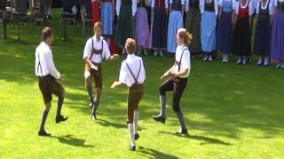 Austrian traditional folk dance Haidauer amp Osterwitzer Schuhplattler [upl. by Assiluj]