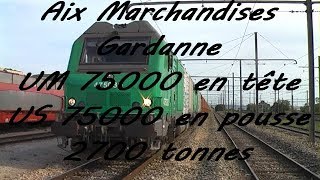 Rognac Aix Gardanne part 22 en cabine BB 75000 [upl. by Ahseekal371]