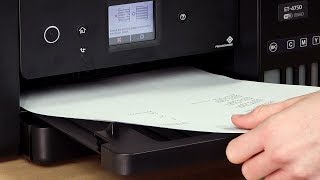 Epson WorkForce ET4750 Cleaning the Print Head [upl. by Taimi499]