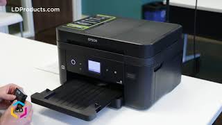 Epson Expression Premium XP6000  How to Replace the Ink Cartridges [upl. by Rey]