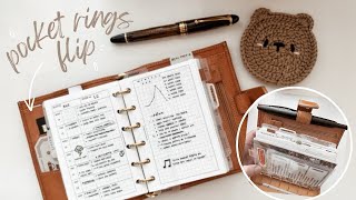 POCKET RINGS FLIP THROUGH  Gillio Undyed Planner Setup  CHATTY [upl. by Ah660]