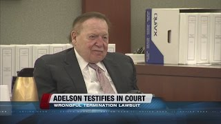 Billionaire Sheldon Adelson takes shots at exCEO in court [upl. by Lletnahs]