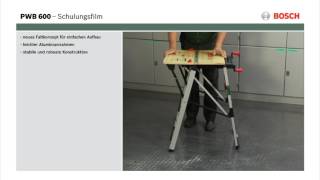 Tutorial Arbeitstisch PWB 600 von Bosch [upl. by Pettit]