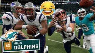 Could a Team of Quarterbacks Beat The Dolphins Madden 20 [upl. by Cyrano842]