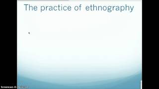 Introduction to Ethnographic Methods [upl. by Mirabella]