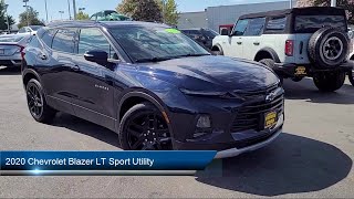 2020 Chevrolet Blazer LT Sport Utility Sacramento Roseville Elk Grove Folsom Stockton [upl. by Nekcarb529]