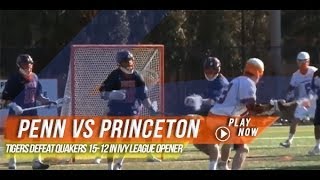 Penn vs Princeton  2014 Laxcom College Highlights [upl. by Lethia248]