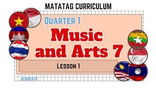 MUSIC AND ARTS 7  DEPED MATATAG CURRICULUM  LESSON 1 [upl. by Cohin]