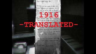 1916 Der Unbekannte Krieg Note Translations [upl. by Ahsetel23]