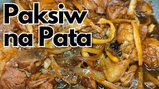 PAKSIW NA PATA NG BABOY  Easy paksiw na Pata recipe [upl. by Larsen277]