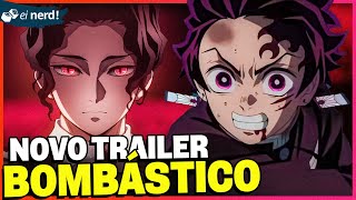 BOMBA ANÁLISE DO TRAILER DE DEMON SLAYER JÁ TEMOS DATA [upl. by Ednyl]