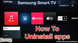 How to uninstall apps on Samsung smart TV [upl. by Maclean]