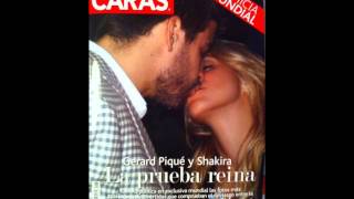 gerard pique y shakira beso [upl. by Adnuhsed]