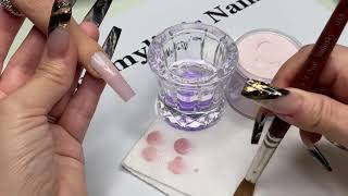 Nail Prep  Acrylic Application  Apex Tutorial [upl. by Nekcarb]