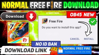 How To Download Free Fire  Free Fire Kaise Download Karen  Normal Free Fire Download Link [upl. by Retsim]