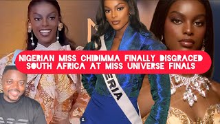 Finally Nigerian Miss Chidimma Vanessa Disgraced South Africans at Miss Universe Finals [upl. by Norej566]