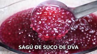 SAGÚ DE SUCO DE UVA [upl. by Leid932]