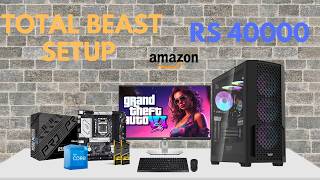 Pc build under 40k with Intel budget king i5 12400 ideal for productivity  full setup pc build [upl. by Clem]