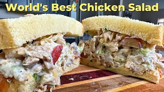 Worlds Best Chicken Salad Recipe  Amazing and easy Grapes amp Almonds [upl. by Ilera]