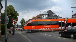 Spoorwegovergang Gronau D  Railroad crossing  Bahnübergang [upl. by Sibyl]