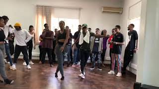 Master KG  jerusalema feat Nomsebo Official Video dance [upl. by Meil305]