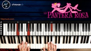 Como tocar LA PANTERA ROSA En Piano Avanzado  Ambas Manos [upl. by Rofotsirk]