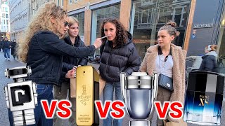 Women React to Paco Rabanne Phantom Invictus 1 Million amp Pure XS 💥 Fragrance Street Reaction [upl. by Tavey972]