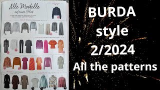 Burda 22024 full review NEW Burda Style All the patterns burdastyle sewingmagazine newburda [upl. by Giah307]