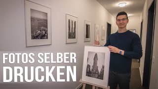 FOTOS selber DRUCKEN  Unboxing Review Canon Pixma ip8750 [upl. by Ecnerrat]