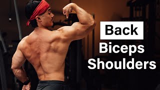 The Perfect Workout for Back Thickness amp Bigger Biceps Using Science [upl. by Gustav]