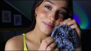 ASMR Inaudible Ear to Ear Whispers and Fluffy Mic Scratching [upl. by Olivero363]