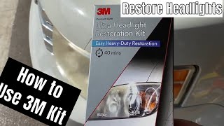 How to Restore Headlights 3M Ultra Headlight Restoration [upl. by Arquit]