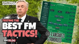 Testing The Best FM24 Tactics  433 Ancelotti Strikerless  Football Manager 2024 [upl. by Kinom]