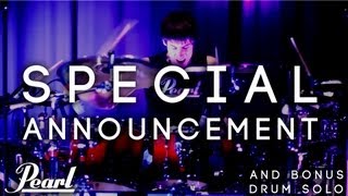 SPECIAL ANNOUNCEMENT  DRUM SOLO  Pearl Export Series Drums [upl. by Wenoa296]