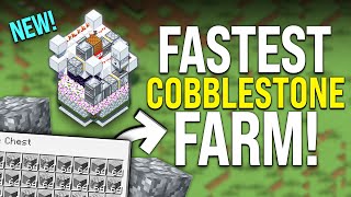 Minecraft Cobblestone Farm Tutorial  FASTEST  39700 PHR [upl. by Ettenig68]