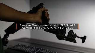 Monitor Arm on UTESPELARE 🤔🤔🤔🤔🤔  Gaming desk  IKEAGAMINGDESK UTESPELARE ikea monitorarm [upl. by Barrada496]